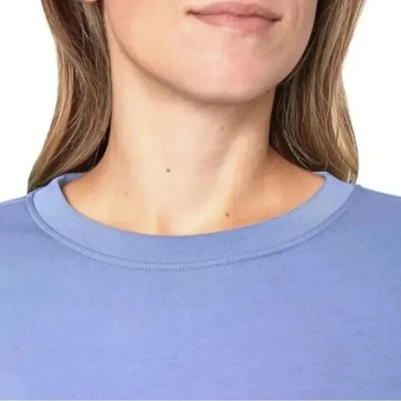 Mondetta Ladies' Scuba Long Sleeve Crewneck Sweatshirt XL Verdigris - Picture 7 of 14